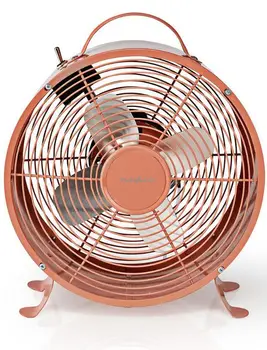 ✅Nedis Retro stiliaus stalinis ventiliatorius | Skersmuo 25 cm | 2 greičiai | Oranžinė